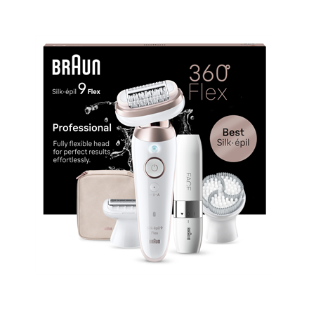 Braun Epilator | SES9-360 Silk épil 9 Flex 3D | Operating time (max) 50 min | Number of power levels