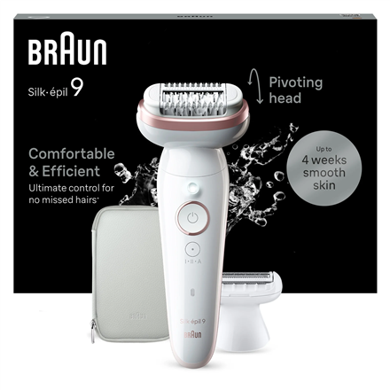Braun Epilator | SES9-030 Silk épil 9 | Operating time (max) 50 min | Number of power levels 2 | Wet
