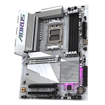 Gigabyte B650E A ELITE X ICE | Processor family AMD | Processor socket AM5 | DDR5 | Supported hard d