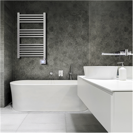 LED Electric Bathroom Radiator | AD 7824 | Radiator | 600 W | White | IP24