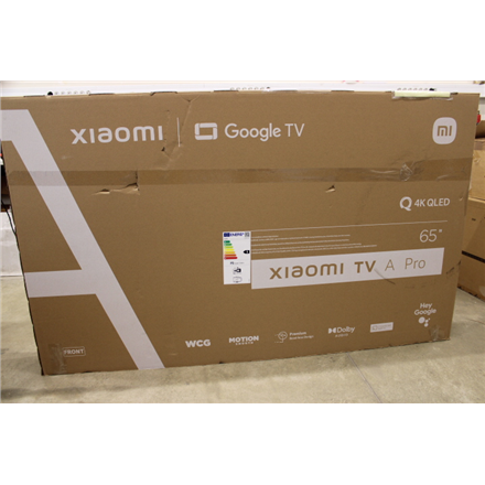 Xiaomi | QLED TV A Pro 2025 | 65'' | Smart TV | Google TV | 4K UHD | Black | DAMAGED PACKAGING