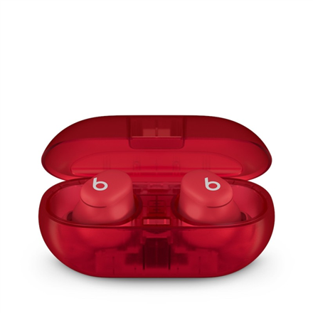 Beats Earbuds | Solo Buds | Built-in microphone | Bluetooth | Transparent Red