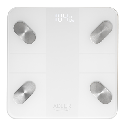 Adler Smart Bathroom Scale | AD 8186w | Maximum weight (capacity) 180 kg | Accuracy 100 g | Body Mas