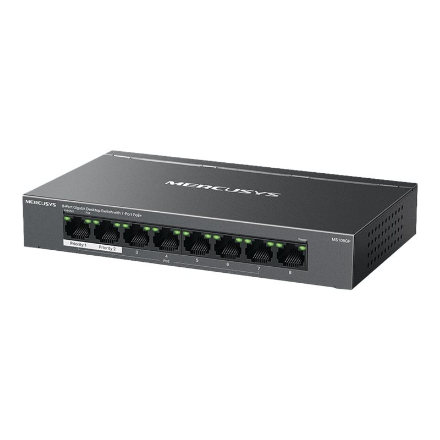 Mercusys 8-Port Gigabit Desktop Switch with 7-Port PoE+ | Mercusys