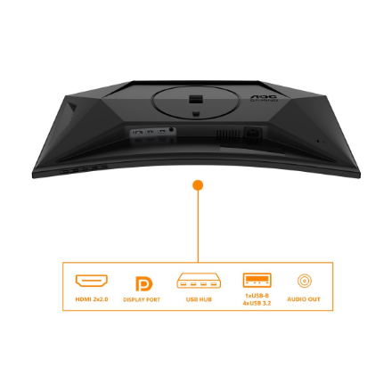 AOC C27G4ZXU | 27 " | VA | FHD | 16:9 | 280 Hz | 1 ms | 1920 x 1080 pixels | 300 cd/m² | HDMI ports