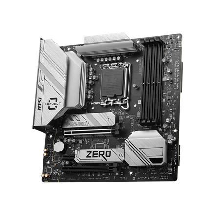 MSI B760M PROJECT ZERO | Processor family Intel | Processor socket LGA1700 | DDR5 | Supported hard d