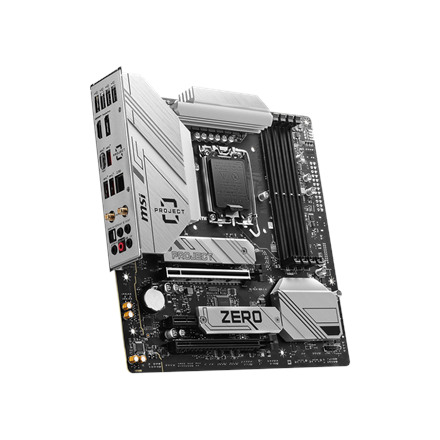 MSI B760M PROJECT ZERO | Processor family Intel | Processor socket LGA1700 | DDR5 | Supported hard d