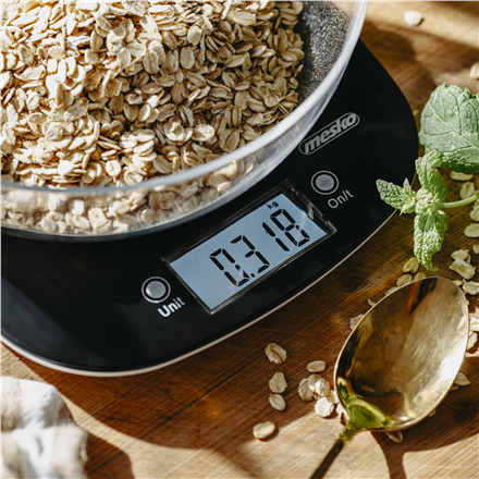 Adler Kitchen Scale with a bowl | MS 3179b | Graduation 1 g | Display type LCD | Black