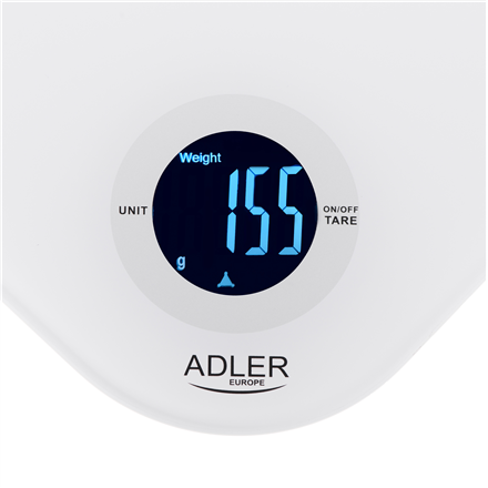 Adler Kitchen scale | AD 3180 | Graduation 1 g | Display type LCD | White