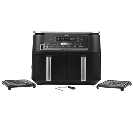 NINJA | Airfryer | AF451EU Foodi MAX Dual Zone | Power 2470 W | Capacity 9.5 L | Black