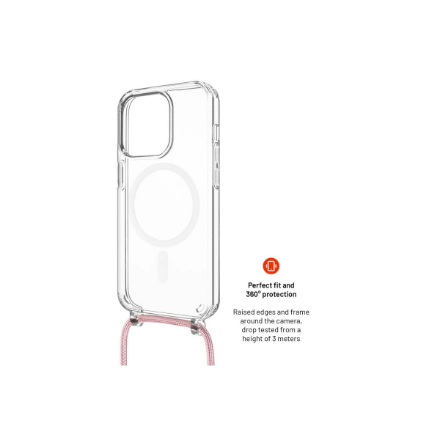 Fixed | MagPure Neck | Back Cover with Lanyard | Apple | iPhone 16 Pro Max | TPU | Clear