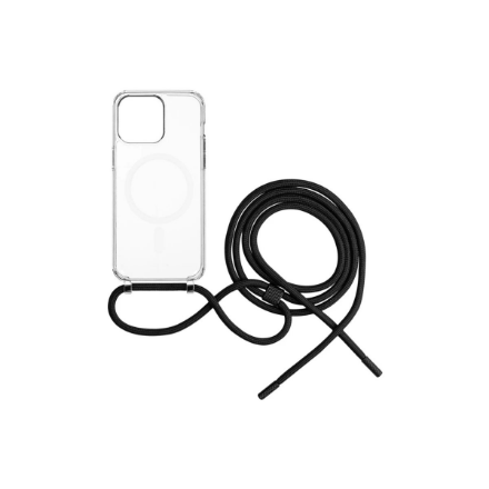 Fixed | MagPure Neck | Back Cover with Lanyard | Apple | iPhone 16 | TPU | Clear
