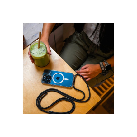 Fixed | MagPure Neck | Back Cover with Lanyard | Apple | iPhone 16 | TPU | Clear