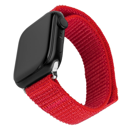 Fixed | Sporty Strap for Apple Watch 38/40/41mm | 160-210 mm | Red | Nylon