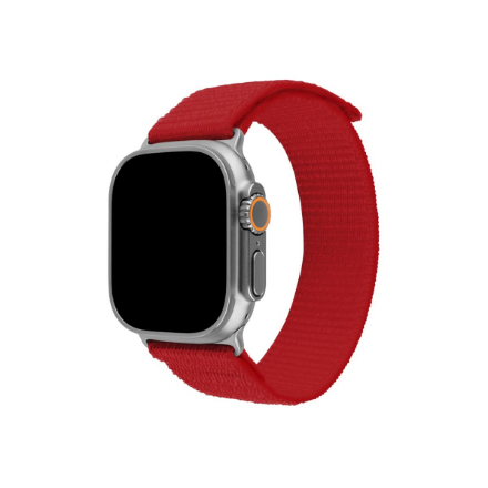 Fixed | Sporty Strap for Apple Watch Ultra 49mm | 160-210 mm | Red | Nylon