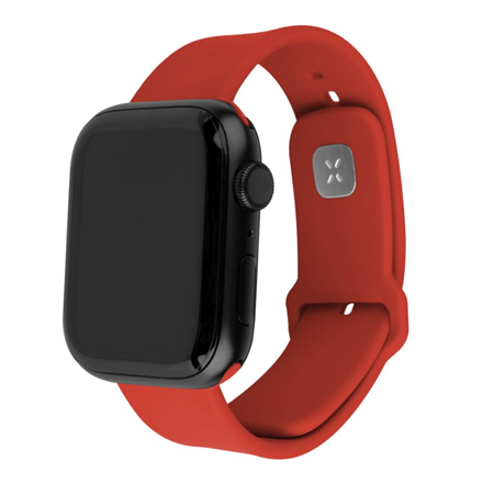 Fixed | Sporty Strap Set for Apple Watch 42/44/45 mm | 170-235 mm | Red | Silicone