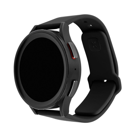 Fixed | Sporty Strap Set with Quick Release 20mm for Smartwatch | 160-235 mm | Black | Silicone