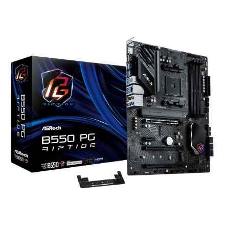 ASRock B550 PG RIPTIDE | Processor family AMD | Processor socket AM4 | DDR4 | Supported hard disk dr