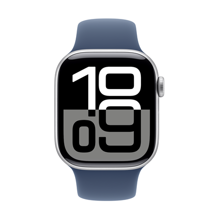 Apple Watch Series 10 | Smart watch | GPS (satellite) | Always-On Retina display | Waterproof | Silv