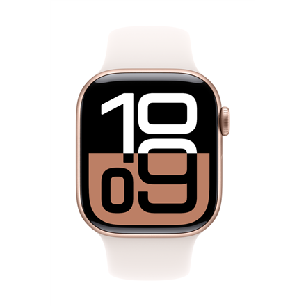 Apple Watch Series 10 | Smart watch | GPS (satellite) | Always-On Retina | Waterproof | Rose Gold