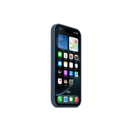 Apple iPhone 16 Pro Silicone Case with MagSafe - Denim | Apple