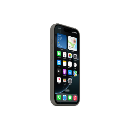 Apple iPhone 16 Pro Silicone Case with MagSafe - Stone Gray | Apple