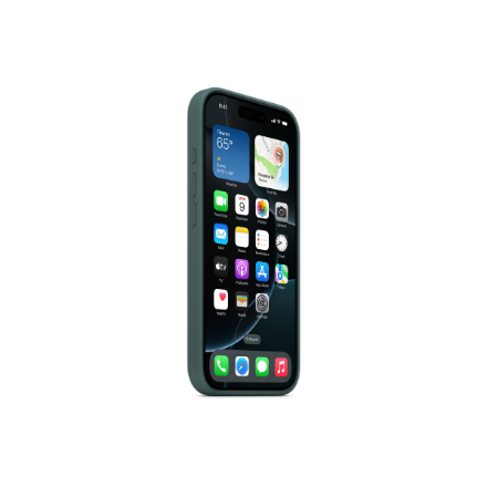 Apple iPhone 16 Pro Silicone Case with MagSafe - Lake Green | Apple