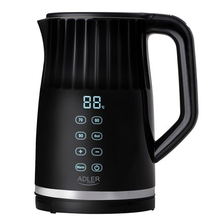 Adler Kettle with LED display | AD 1350 | Electric | 2200 W | 1.7 L | Stainless Steel | 360° rotati