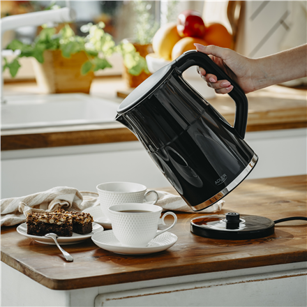 Adler Kettle with LED display | AD 1350 | Electric | 2200 W | 1.7 L | Stainless Steel | 360° rotati