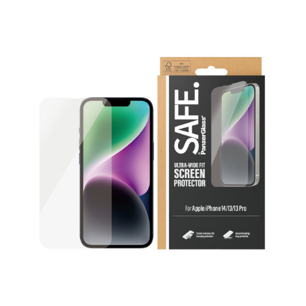 SAFE by PanzerGlass Screen Protector Apple iPhone 14 | 13 | 13 Pro | Ultra-Wide Fit | PanzerGlass