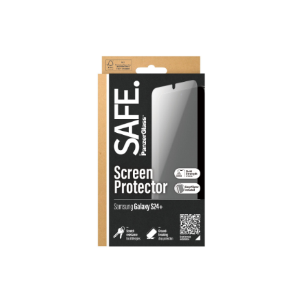 SAFE by PanzerGlass Screen Protector Samsung Galaxy S24 Plus | Ultra-Wide Fit w EasyAligner | Panzer