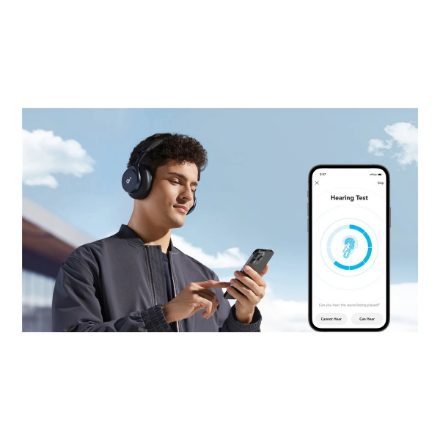 Anker Soundcore | Headphones | Space One | Bluetooth | Over-ear | Microphone | Wireless | Jet Black