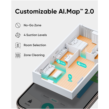 Anker Eufy | Robot Vacuum Cleaner Clean | L60 Hybrid | Wet&Dry | 2600 mAh | Dust capacity 0.35 L | 5