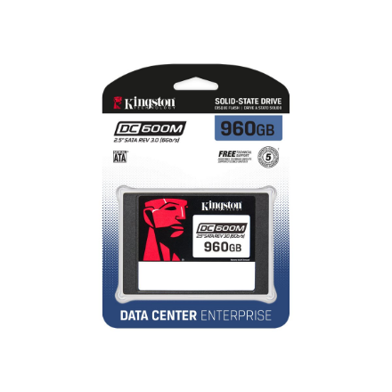 Kingston DC600M | 960 GB | SSD form factor 2.5" | Solid-state drive interface SATA Rev. 3.0 | Read s