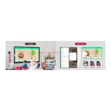 LG Multi Touch CreateBoard | 86TR3DK-B | Infrared | 86 " | 350 cd/m² | Landscape | 16/7 | Android | 