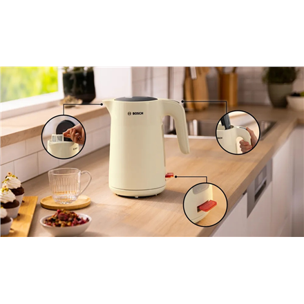 Bosch | Kettle | TWK2M167 MyMoment | Electric | 2400 W | 1.7 L | Plastic | Beige