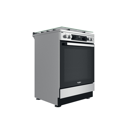 Whirlpool Cooker | WS68G8CHX/E/1 | Hob type Gas | Oven type  Electric | Stainless Steel | Width 60 c