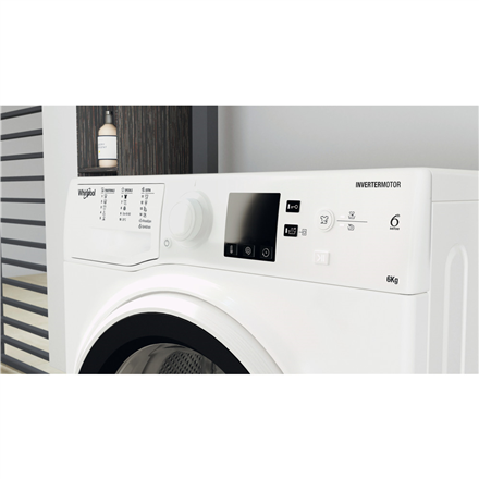 Whirlpool Washing machine | WRBSS 6249 W EU | Energy efficiency class C | Front loading | Washing ca