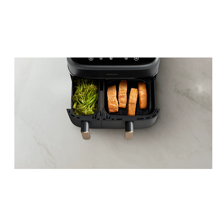 Philips Airfryer | NA352/00 | Power 2750 W | Capacity 9 L | Rapid Air technology | Charcoal Grey/Cop