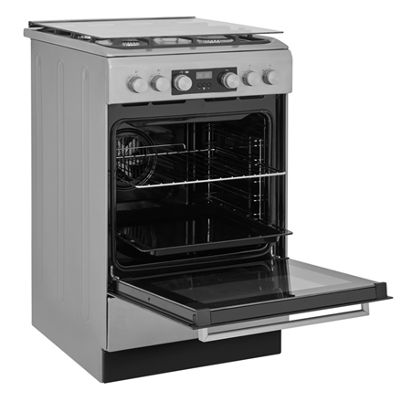 Whirlpool Cooker | WS5G8CHX/E/1 | Hob type Gas | Oven type Electric | Stainless steel | Width 50 cm 