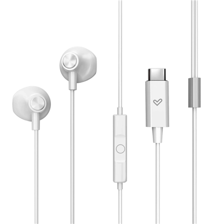 Energy Sistem Wired Earphones | EasyPods Type C | Built-in microphone | USB-C | Snow