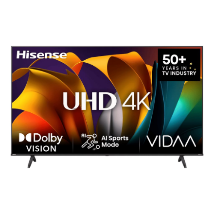 Hisense UHD Smart TV | 65A6N | 65" | Smart TV | VIDAA OS | UHD | Black