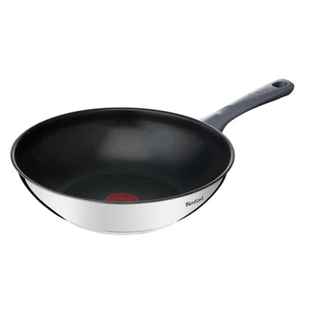 TEFAL Wok Pan | G7309955 Daily Cook | Wok | Diameter 28 cm | Suitable for induction hob | Lid includ