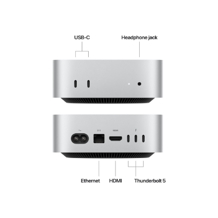Apple Mac | Mini | Desktop | Apple M4 Pro | Internal memory 24 GB | Solid-state drive capacity 512 G