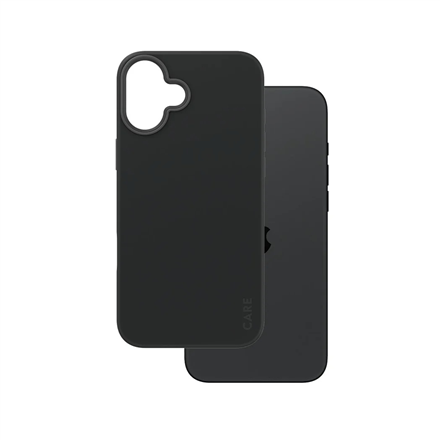 CARE by PanzerGlass Case Fashion | Back protection | Apple | iPhone 16 Plus | Recycled plastic | Bla