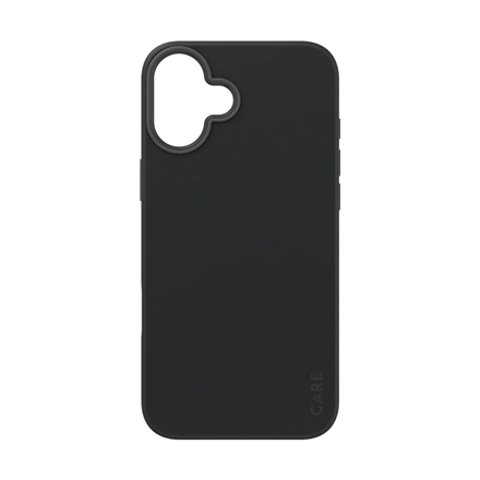 CARE by PanzerGlass Case Fashion | Back protection | Apple | iPhone 16 Plus | Recycled plastic | Bla