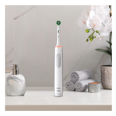 Oral-B Electric Toothbrush | Pro 3 3000 Cross Action | Rechargeable | For adults | Number of brush h