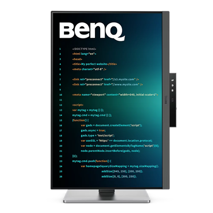 Benq RD240Q | 24.1 " | IPS | 16:10 | 60 Hz | 5 ms | 2560 x 1600 pixels | 300 cd/m² | HDMI ports quan