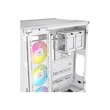 Corsair Dual Chamber PC Case | iCUE LINK 6500X RGB | White | Mid Tower | Power supply included No | 