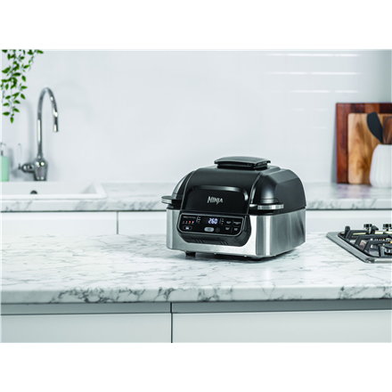 NINJA | Hot Air Fryer | AG301EU | Capacity 5.7 L | Cyclonic Air Technology | Black/Stainless Steel